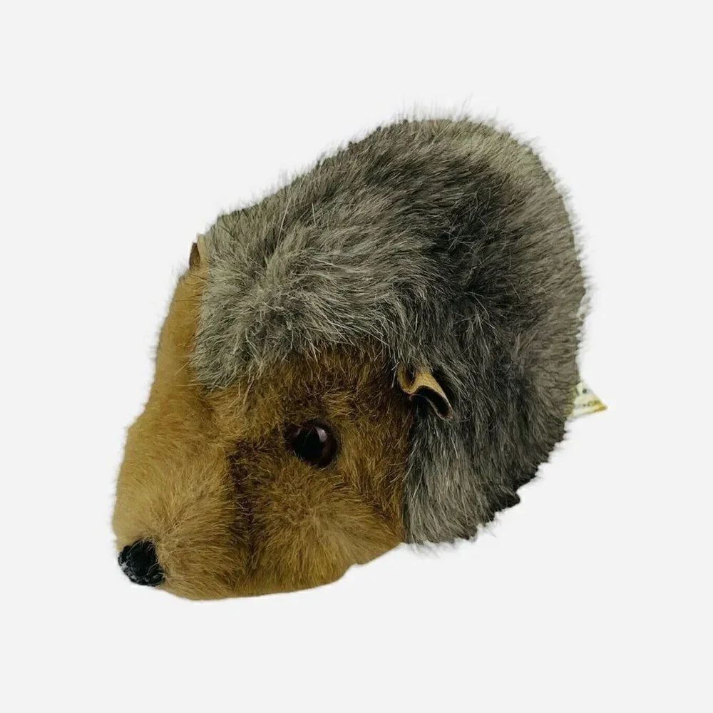 RARE Vintage Linda Engelhard Spieltiere Hedgehog Plush Western Germany Epfenbach